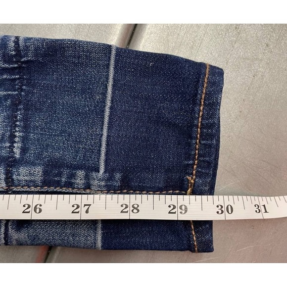 American‎ Eagle Hi Rise Jeggings Jeans Womens 4 Blue Super Stretch Pants - Picture 13 of 16